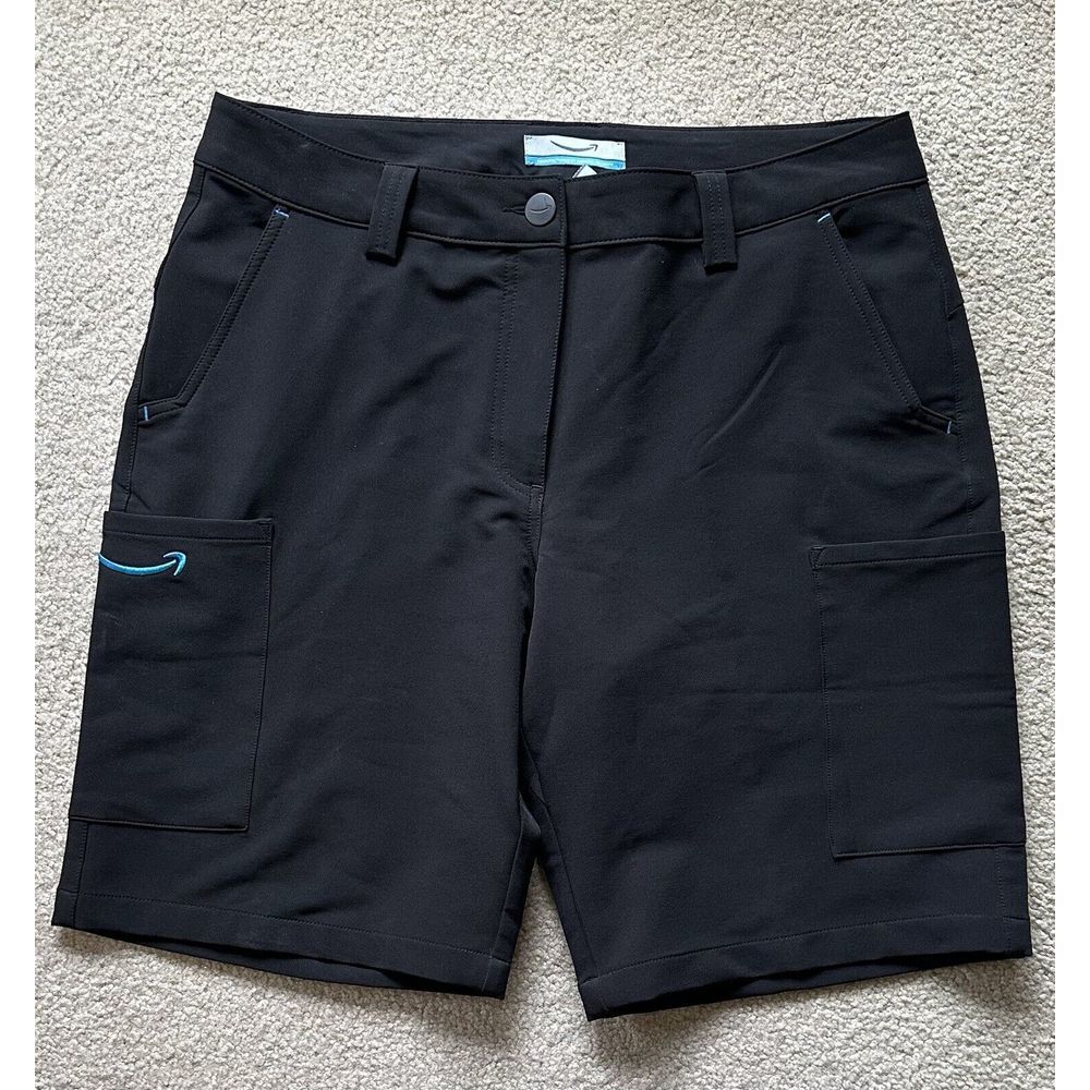 Amazon Employee Women's Shorts Sunrise Identity Smile Large Regular Fit Cargo